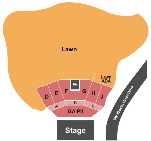 Hayden Homes Amphitheater Hayden Homes Amphitheater Seating Chart