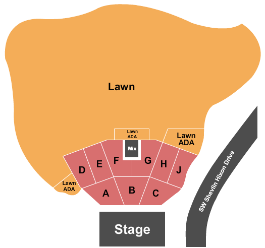 Hayden Homes Amphitheater Hayden Homes Amphitheater Seating Chart