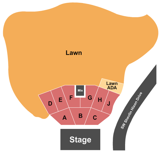 Hayden Homes Amphitheater Hayden Homes Amphitheater Seating Chart